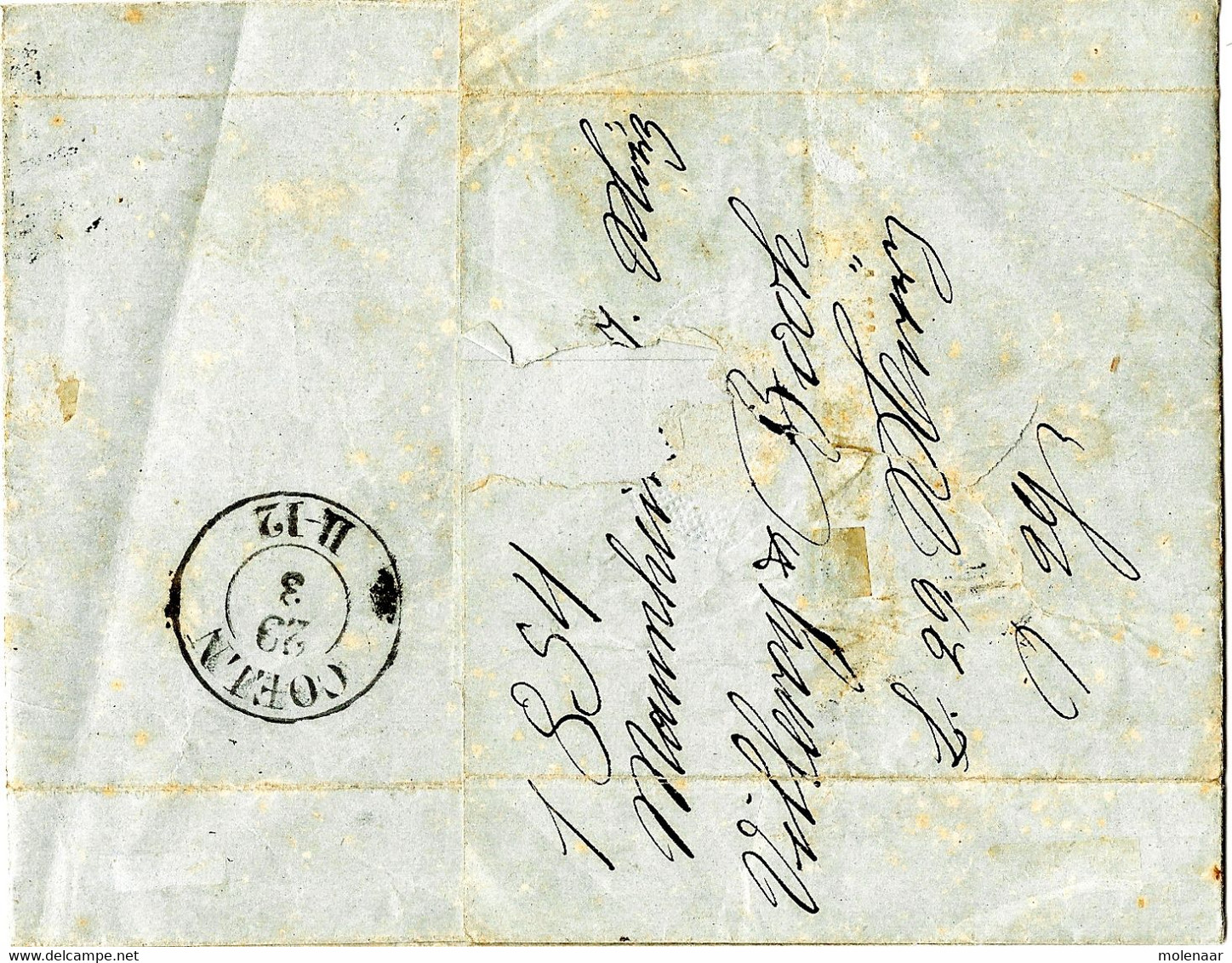 Duitsland >  Oude Duitse Staten > Baden  Brief Met No. 4 Uit 1854 Met Aankomststempel (3324) - Storia Postale