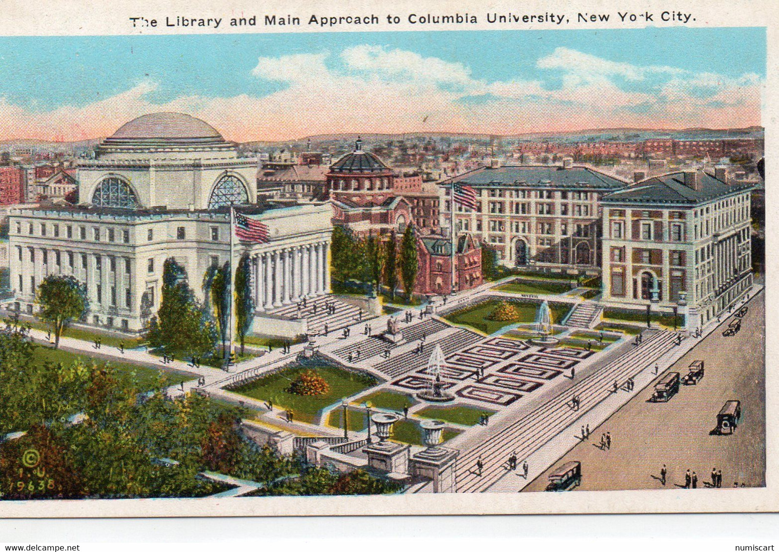 New-York City The Library Columbia University - Enseñanza, Escuelas Y Universidades