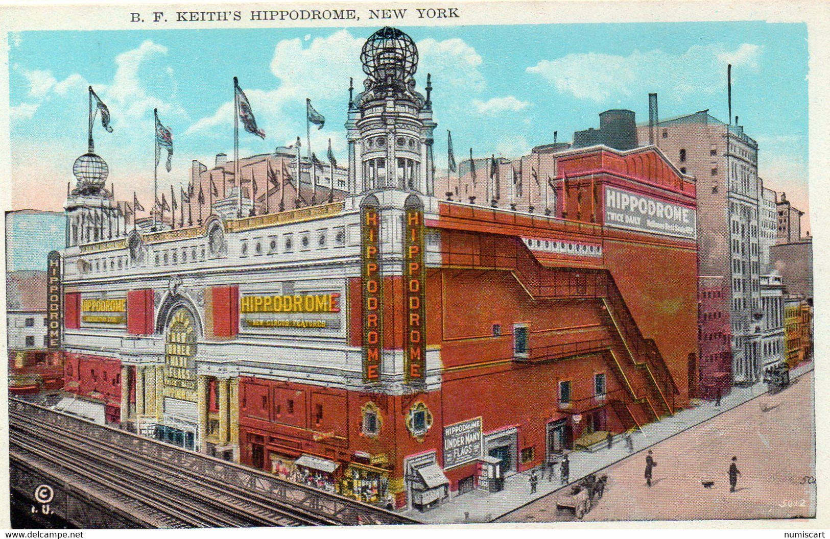 New-York Keith's Hippodrome Courses De Chevaux Hippisme - Stades & Structures Sportives