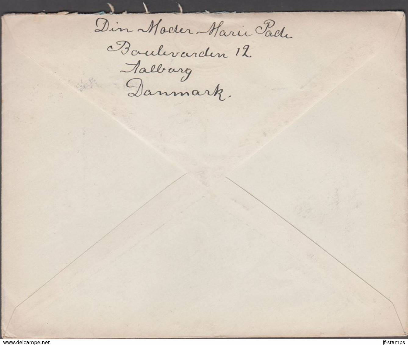 1925. DANMARK.  3+7 øre Envelope (print S-24)  + 2 øre + 8 øre + 5 Ex 4 øre From AALB... (Michel 119+) - JF424973 - Briefe U. Dokumente