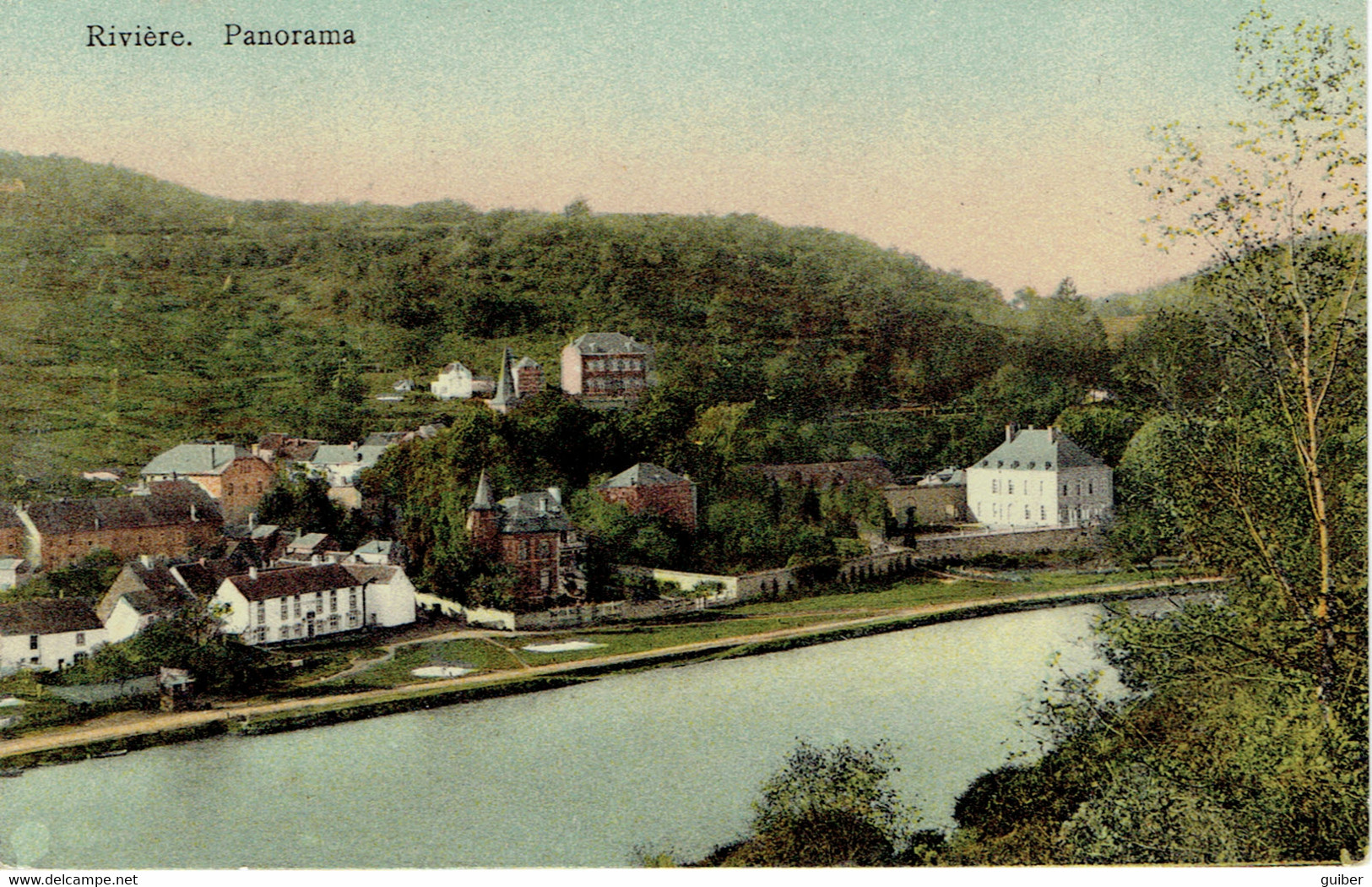 Riviere Joli Panorama Couleur 1910 - Profondeville