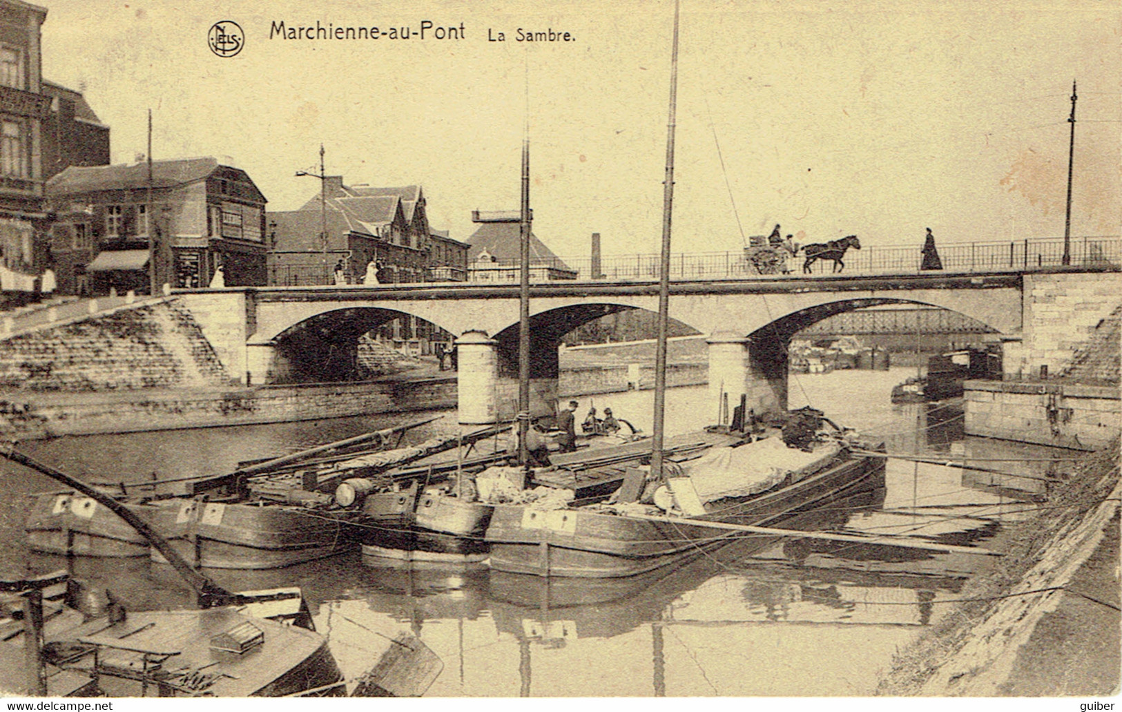 Marchienne Au Pont La Sambre Nombreuses Peniches - Houseboats