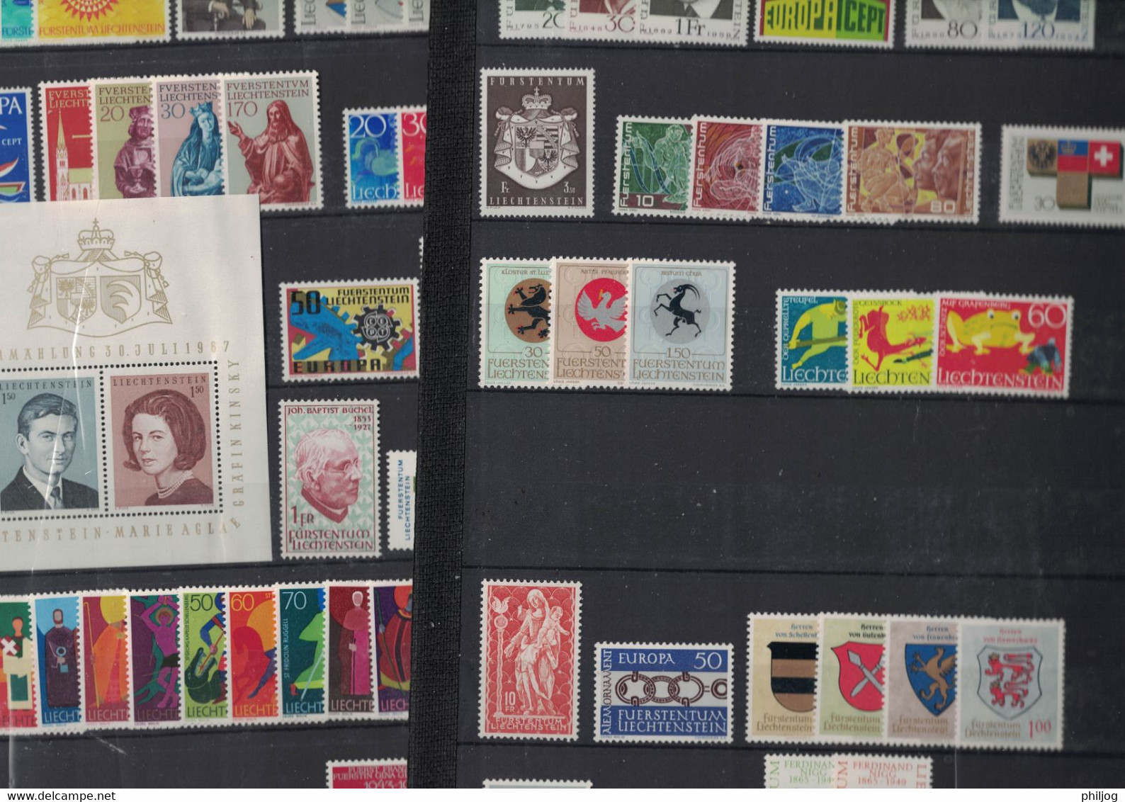 Liechtenstein - Année Complète 1965, 1966, 1967, 1968, 1969 Sans Charnière - 5 MNH Complete Year - 5 Falzlosen Jahrgänge - Unused Stamps
