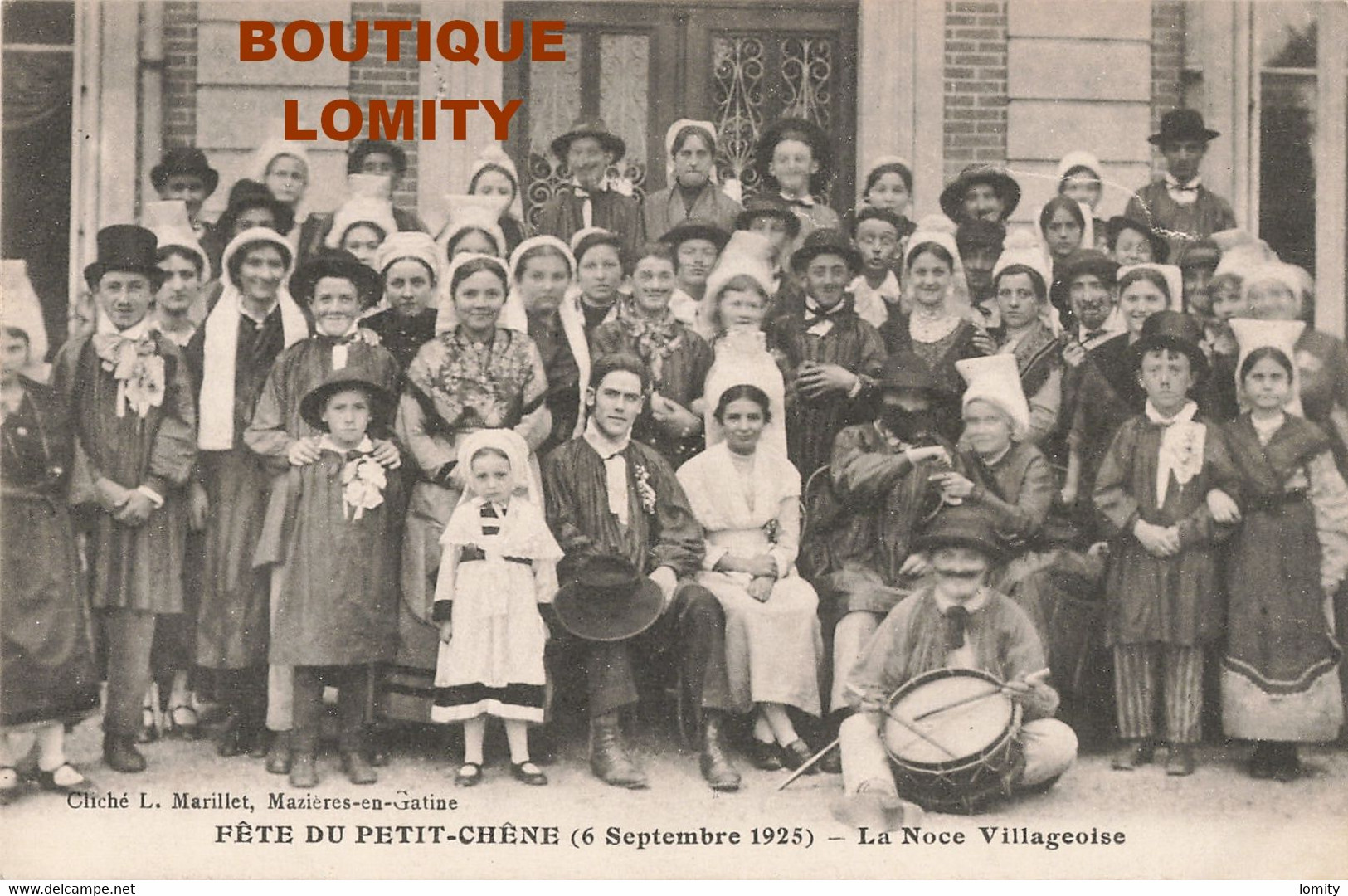 79 Mazieres En Gatine Fete Du Petit Chene 6 Septembre 1925 Noce Villageoise Cpa Carte Animée Superbe - Mazieres En Gatine