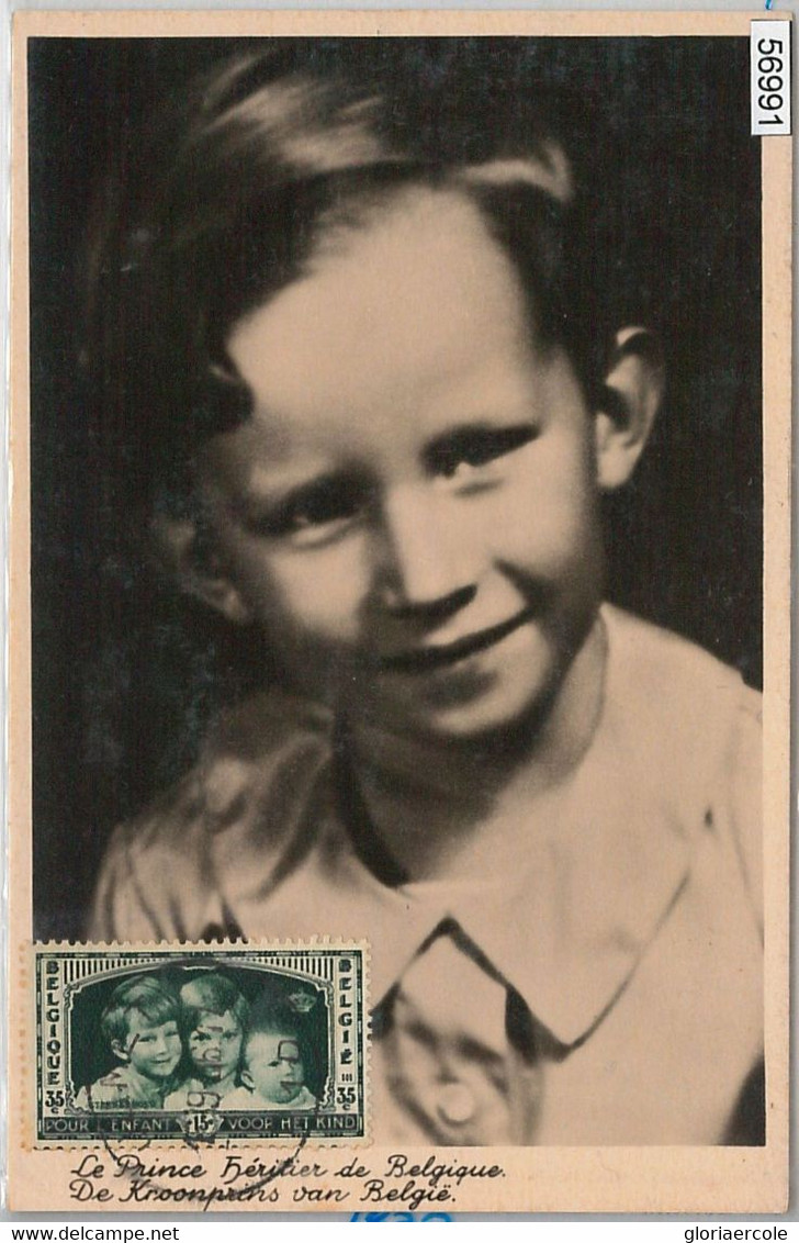 56991 - BELGIUM - POSTAL HISTORY: MAXIMUM CARD 1936 - ROYALTY - 1934-1951