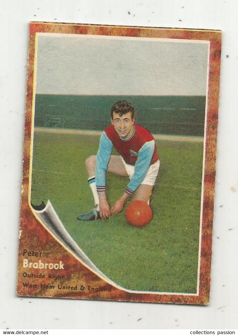 Trading Card , A&BC , England , Chewing Gum , Serie : Make A Photo , Année 60 , N° 23 , PETER BRABROOK , West Ham United - Trading Cards