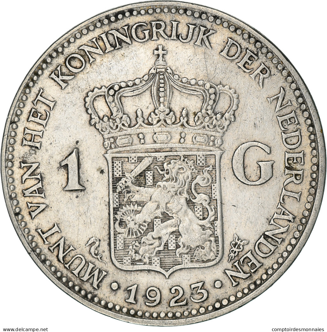 Monnaie, Pays-Bas, Wilhelmina I, Gulden, 1923, TTB, Argent, KM:161.1 - 1 Gulden