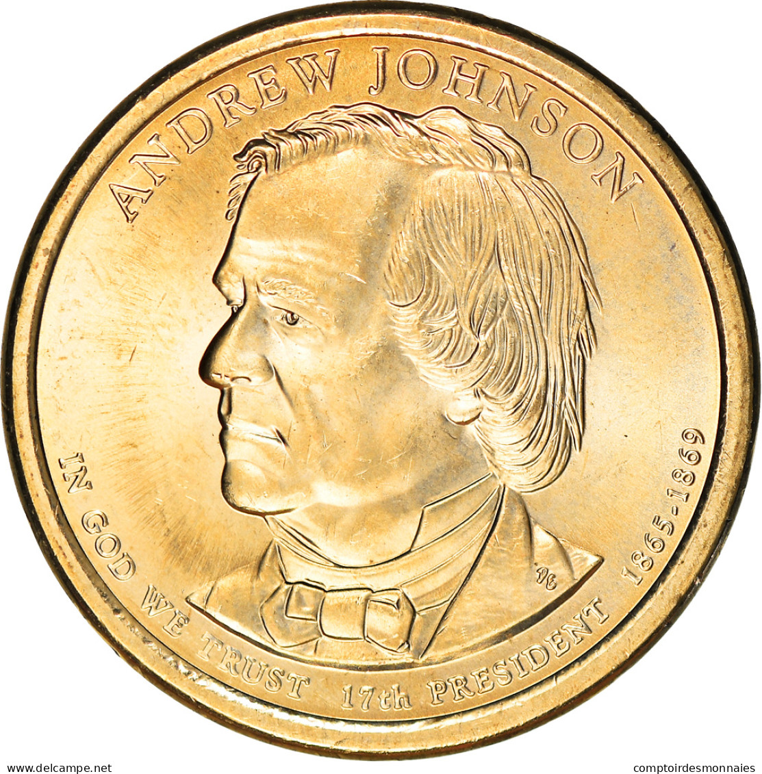 Monnaie, États-Unis, Dollar, 2011, U.S. Mint, Andrew Johnson, SPL - 2007-…: Presidents