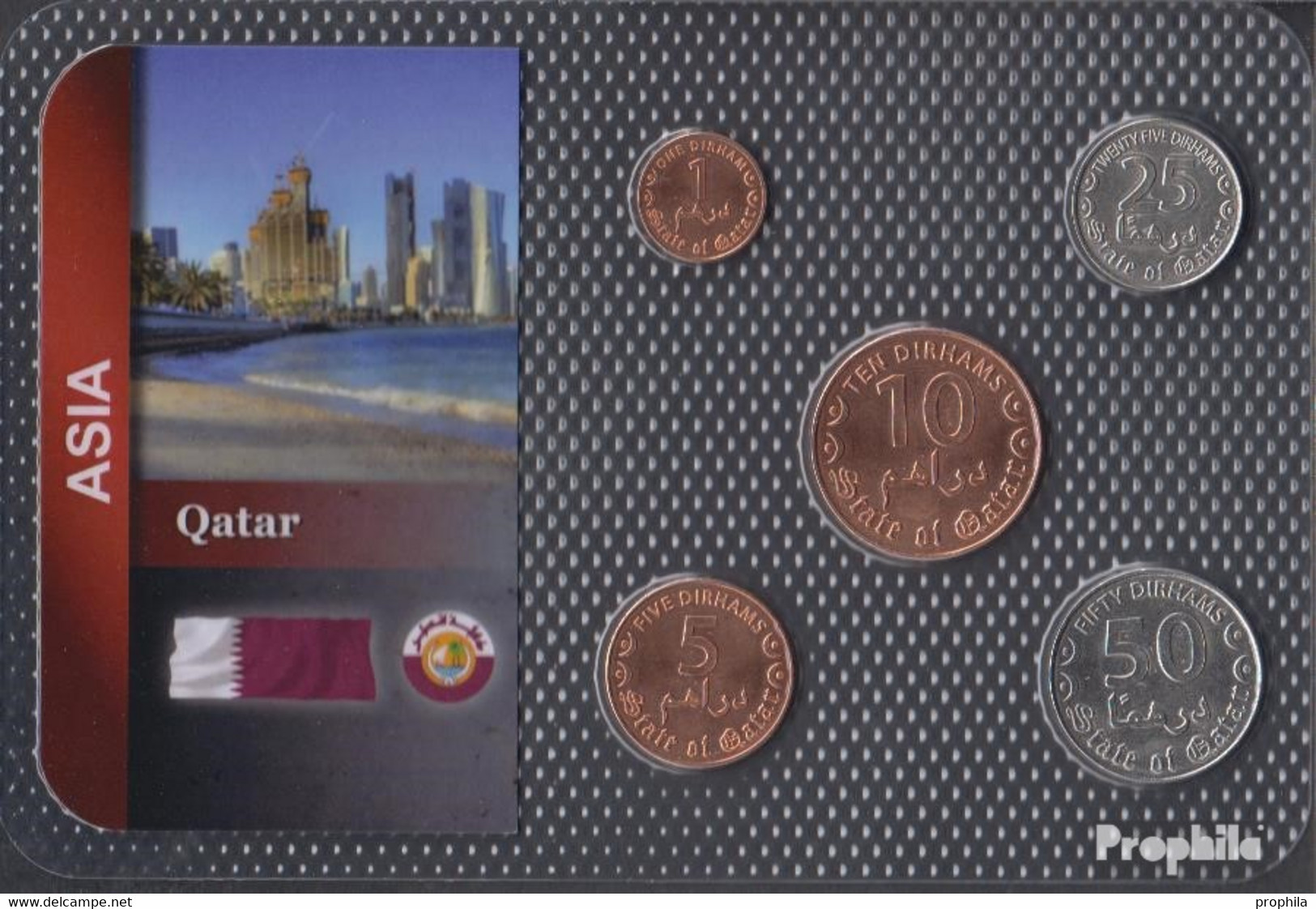 Qatar 2016 Stgl./unzirkuliert Kursmünzen Stgl./unzirkuliert 2016 1 Dirham Bis 50 Dirhams - Qatar