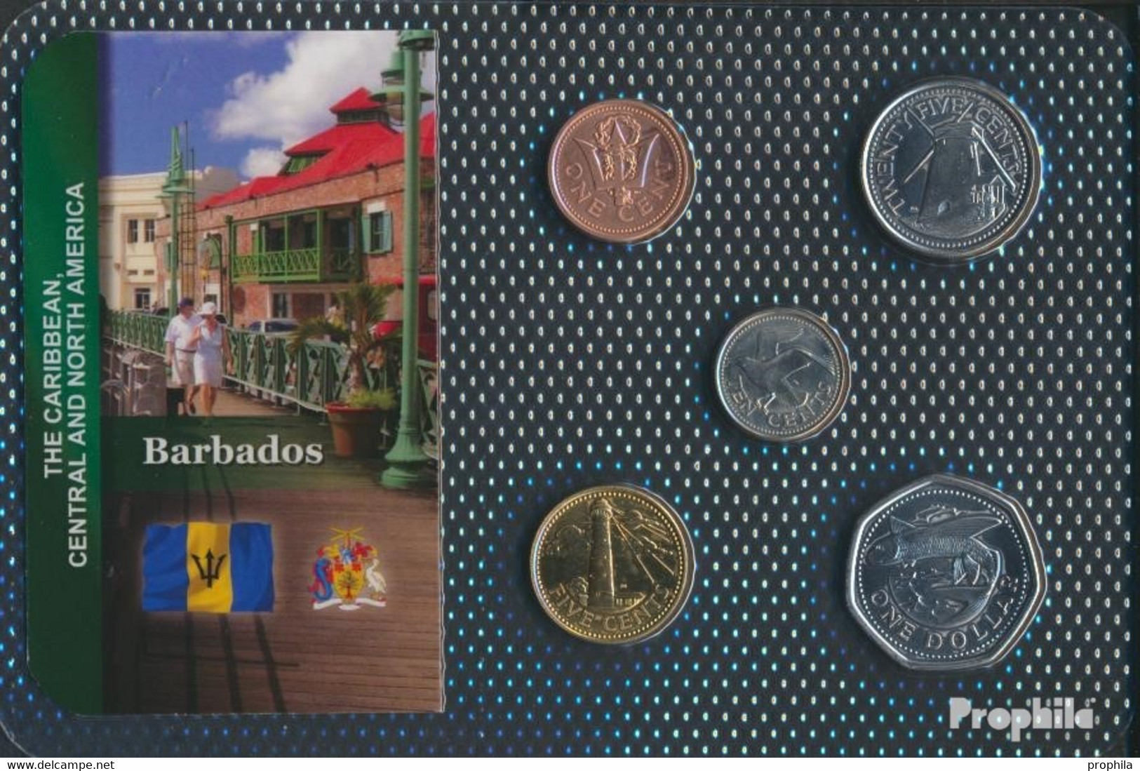 Barbados Stgl./unzirkuliert Kursmünzen Stgl./unzirkuliert Ab 1973 1 Cent Bis 1 Dollar - Barbados