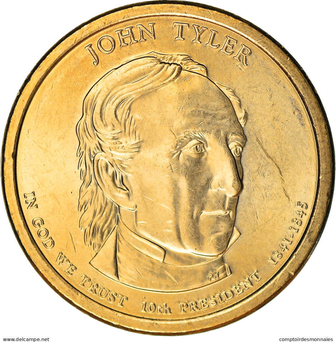 Monnaie, États-Unis, Dollar, 2009, U.S. Mint, John Tyler, SPL - 2007-…: Presidents