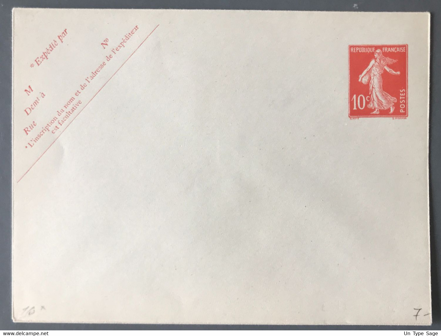 France Entier N°138-Enveloppe - Neuf - (B3371) - Standaardomslagen En TSC (Voor 1995)