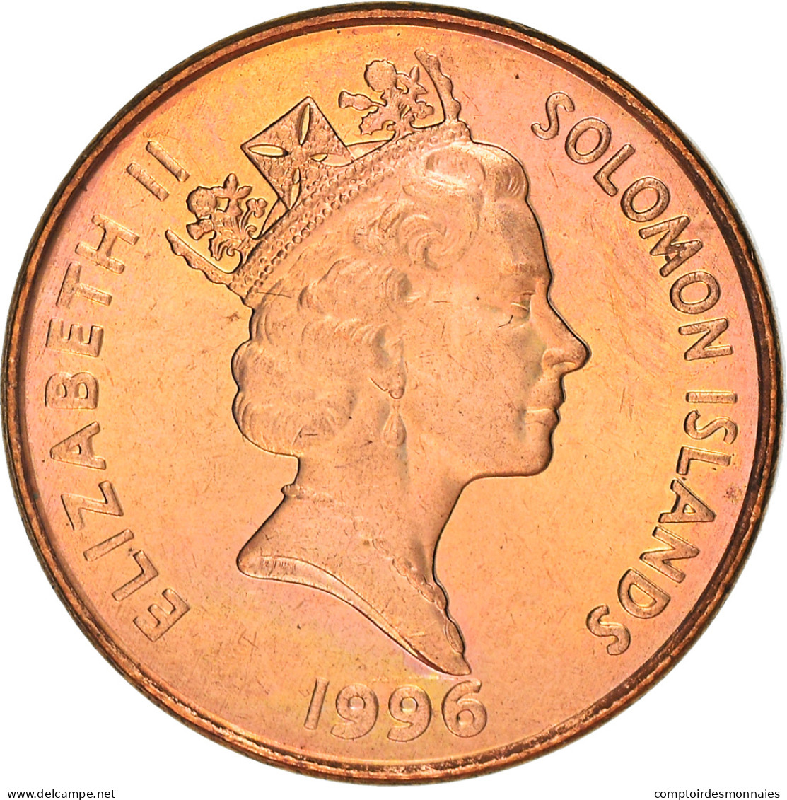 Monnaie, Îles Salomon, Elizabeth II, 2 Cents, 1996, British Royal Mint, SPL - Solomon Islands