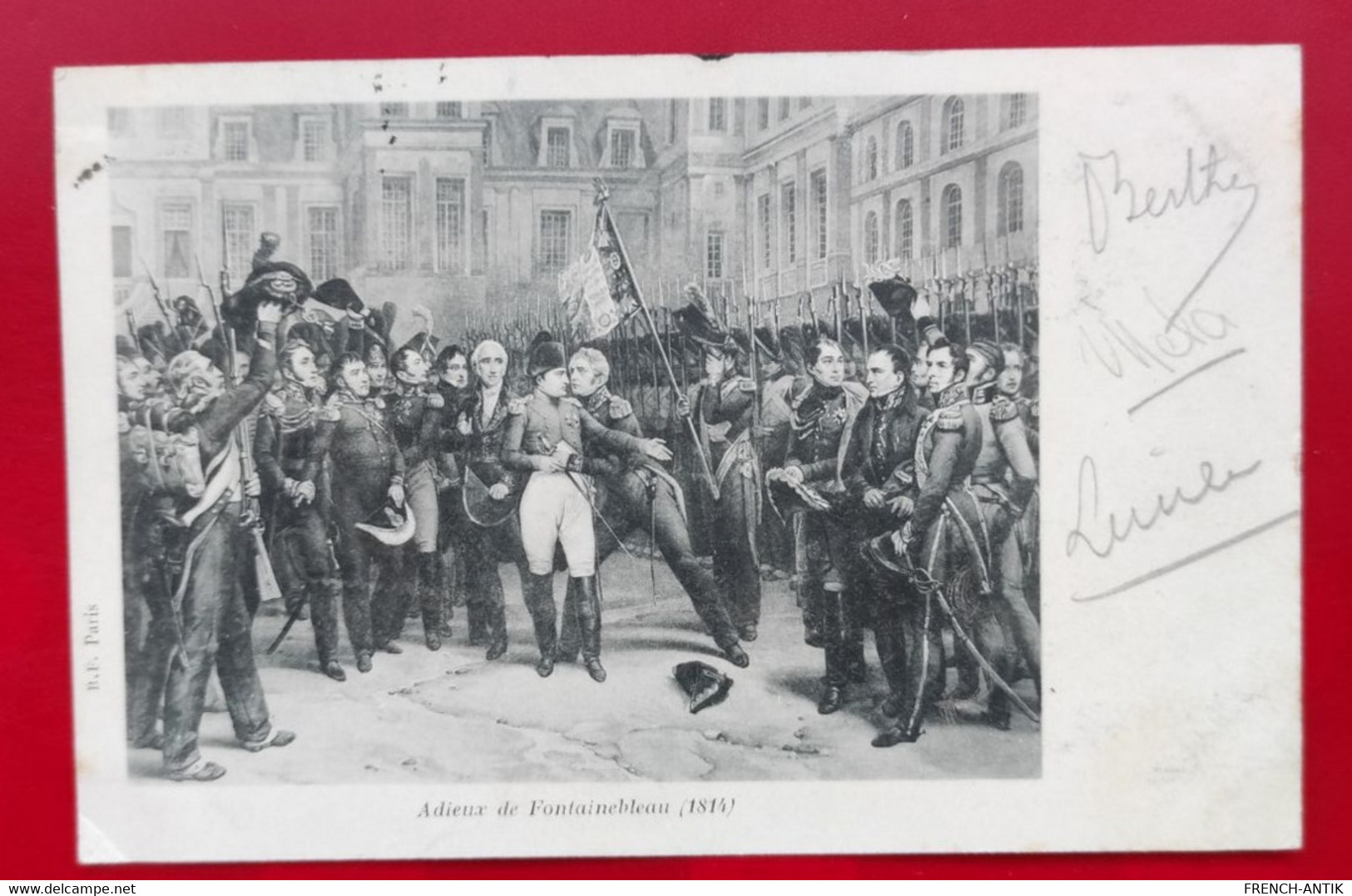 NAPOLÉON 1ER ADIEUX DE FONTAINEBLEAU 1814 - Personnages Historiques