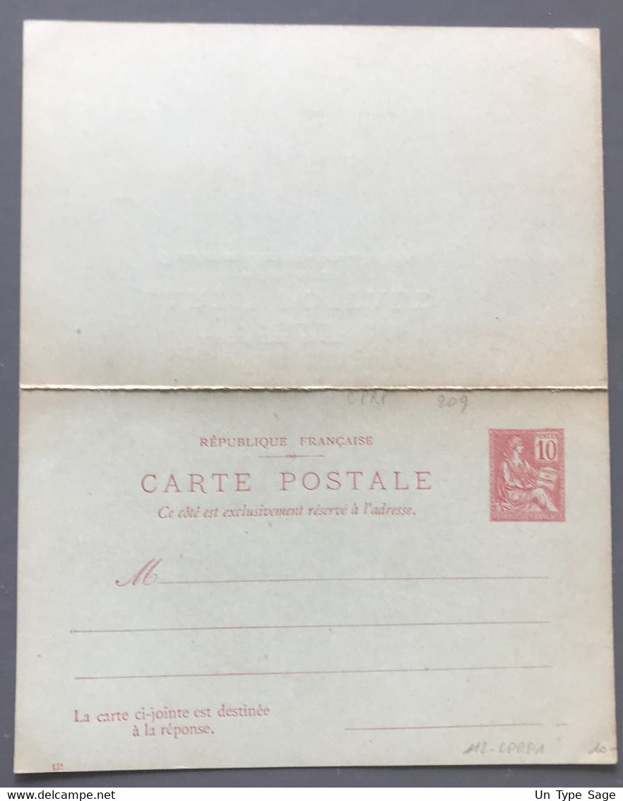 France Entier N°112-CPRP1 - Neuf - (B3587) - Kaarten/Brieven Antwoorden T