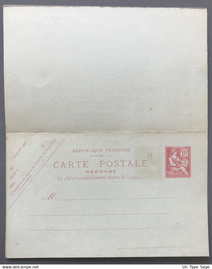 France Entier N°124-CPRP1 - Neuf - (B3590) - Cards/T Return Covers