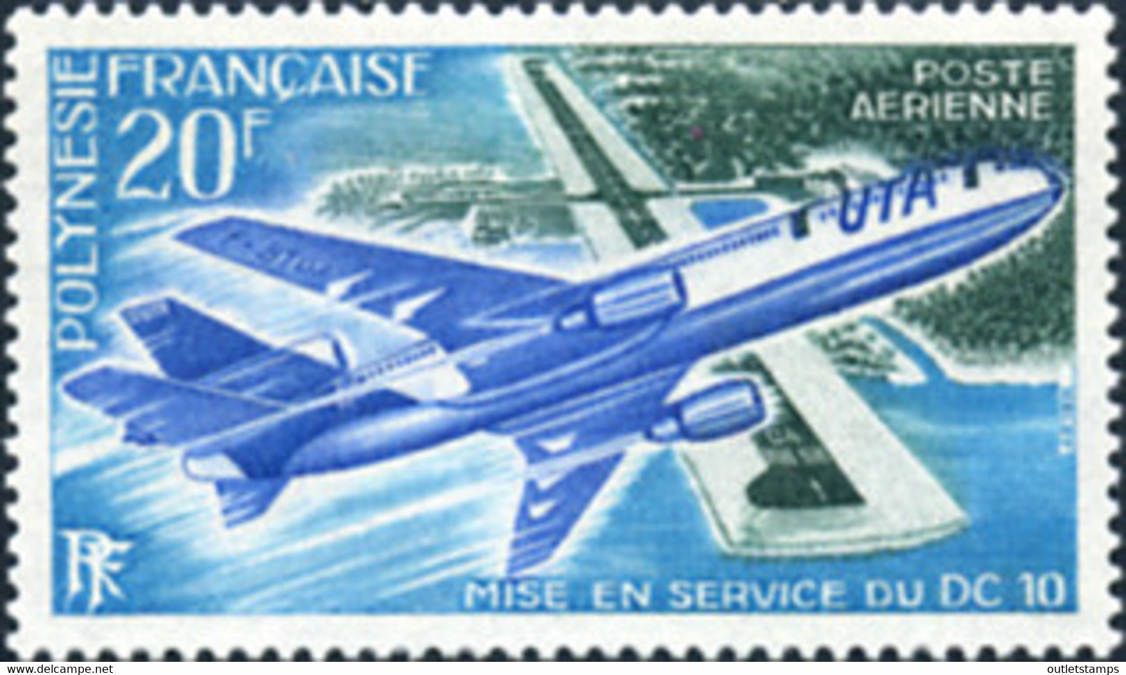 Ref. 346388 * NEW *  - FRENCH POLYNESIA . 1973. AIRCRAFTS. AVIONES - Ongebruikt