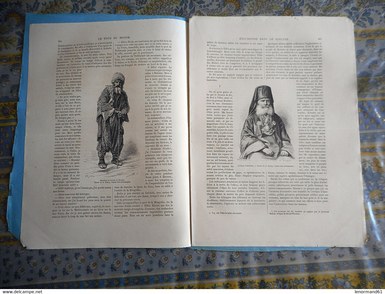 LE TOUR DU MONDE 06/ 11/ 1880 CAUCASE IMERETHIE KOUTAIS MONASTERE GELATHI CHOTZAMETH LESDINGHA PRINCE GEORGIEN - 1850 - 1899