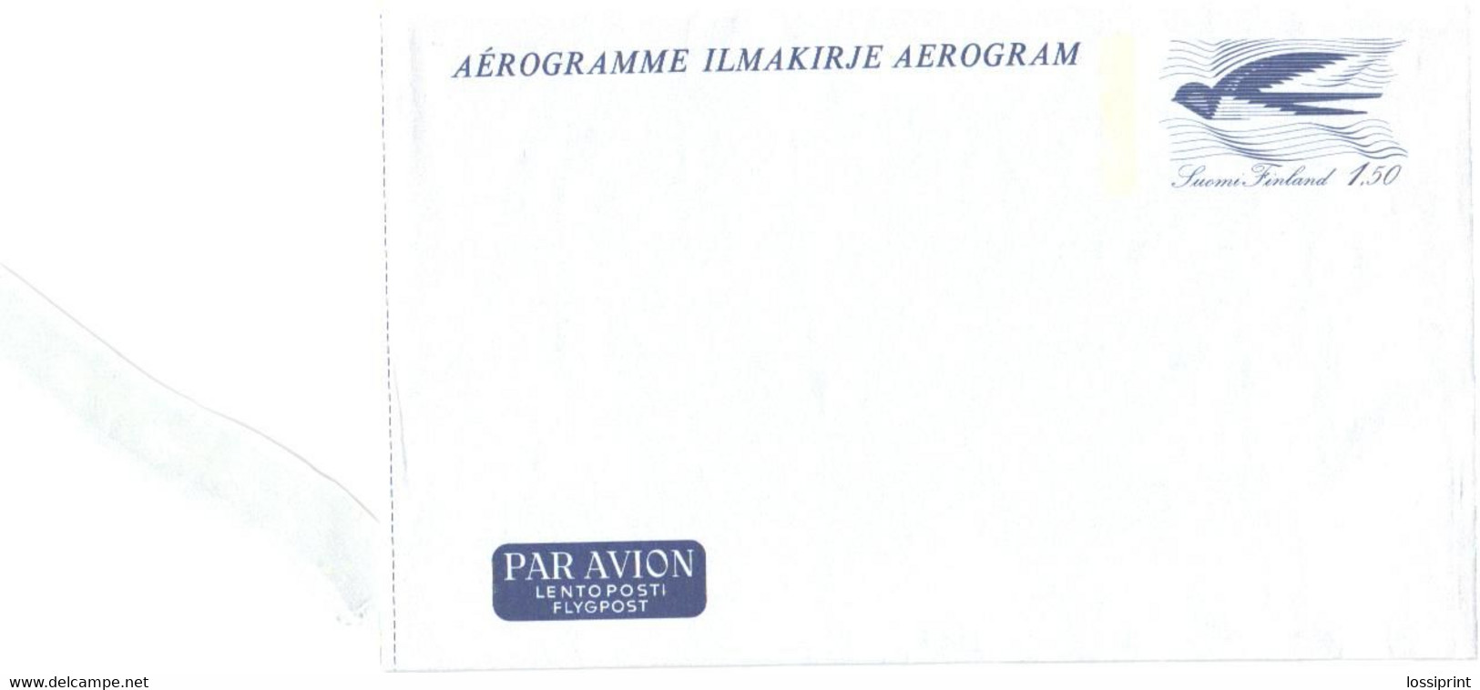 Finland:Aerogram, Unused. 1.50 Markka - Storia Postale