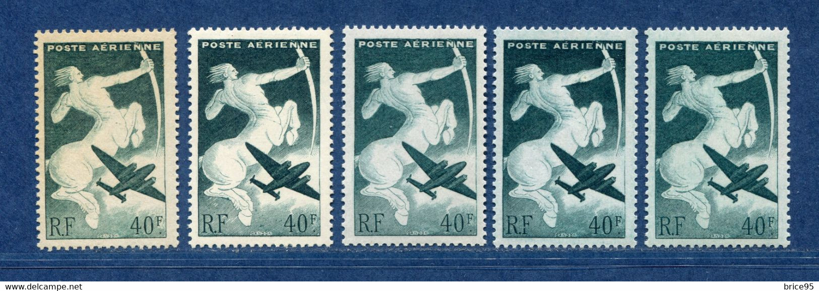 ⭐ France - Variété - YT PA N° 16 - Poste Aérienne - Couleurs - Pétouilles - Neuf Sans Charnière - 1946 ⭐ - Unused Stamps