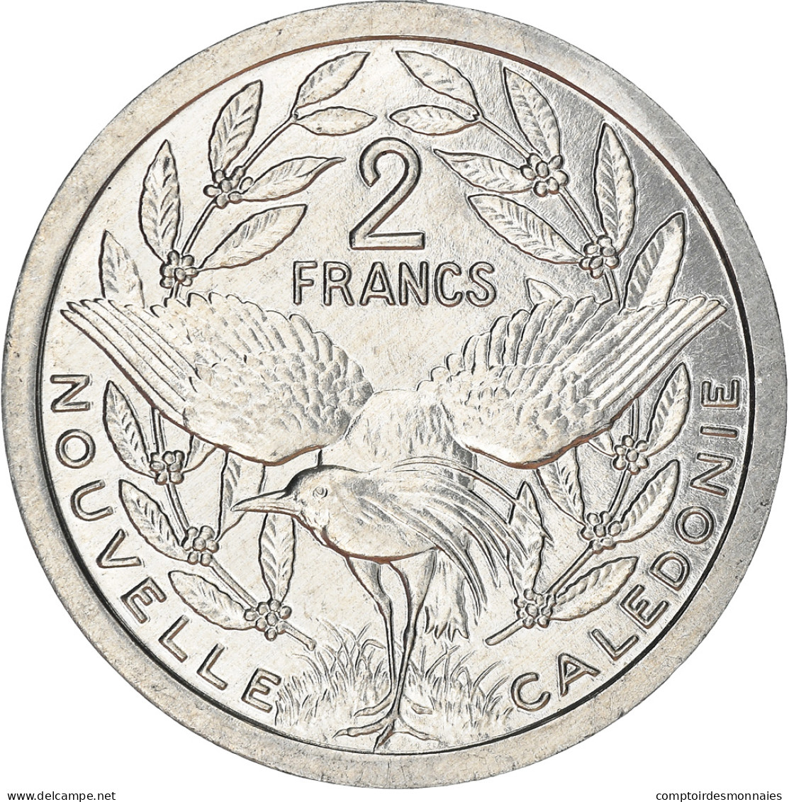 Monnaie, Nouvelle-Calédonie, 2 Francs, 1987, Paris, SPL, Aluminium, KM:14 - New Caledonia