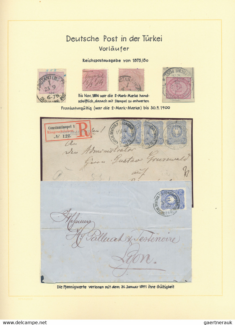 Deutsche Post In Der Türkei - Vorläufer: 1871/1907, Vor- Und Mitläufer, Sauber Gestempelte Sammlung - Turchia (uffici)