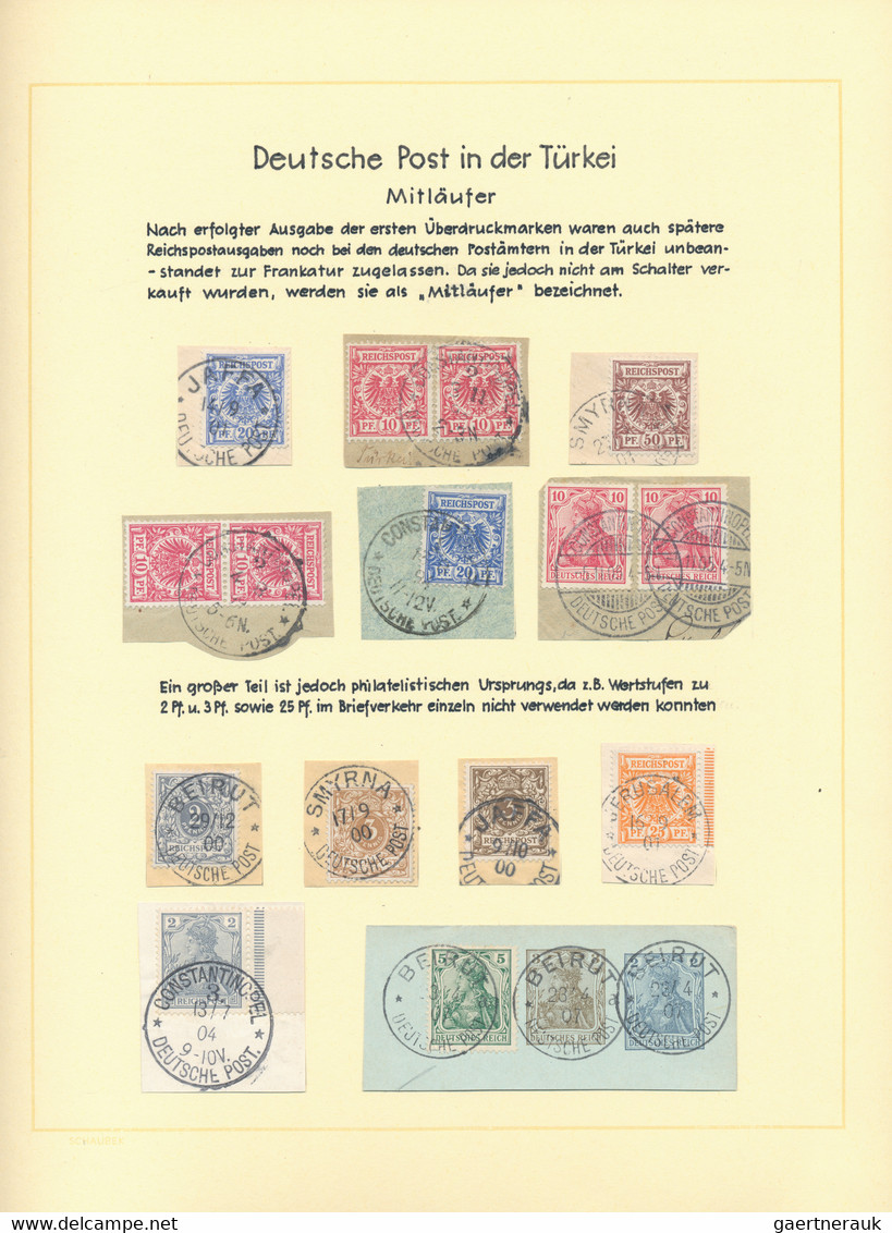 Deutsche Post In Der Türkei - Vorläufer: 1871/1907, Vor- Und Mitläufer, Sauber Gestempelte Sammlung - Turchia (uffici)