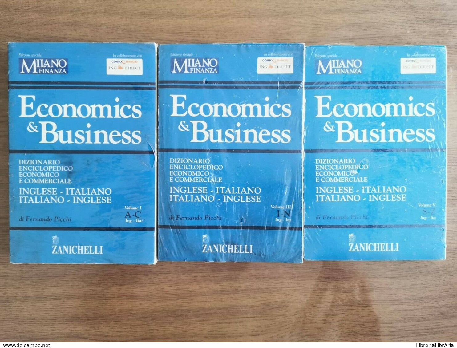 Economics & Business Vol. I, III, V - F. Picchi - Zanichelli - 2004 - AR - Cursos De Idiomas