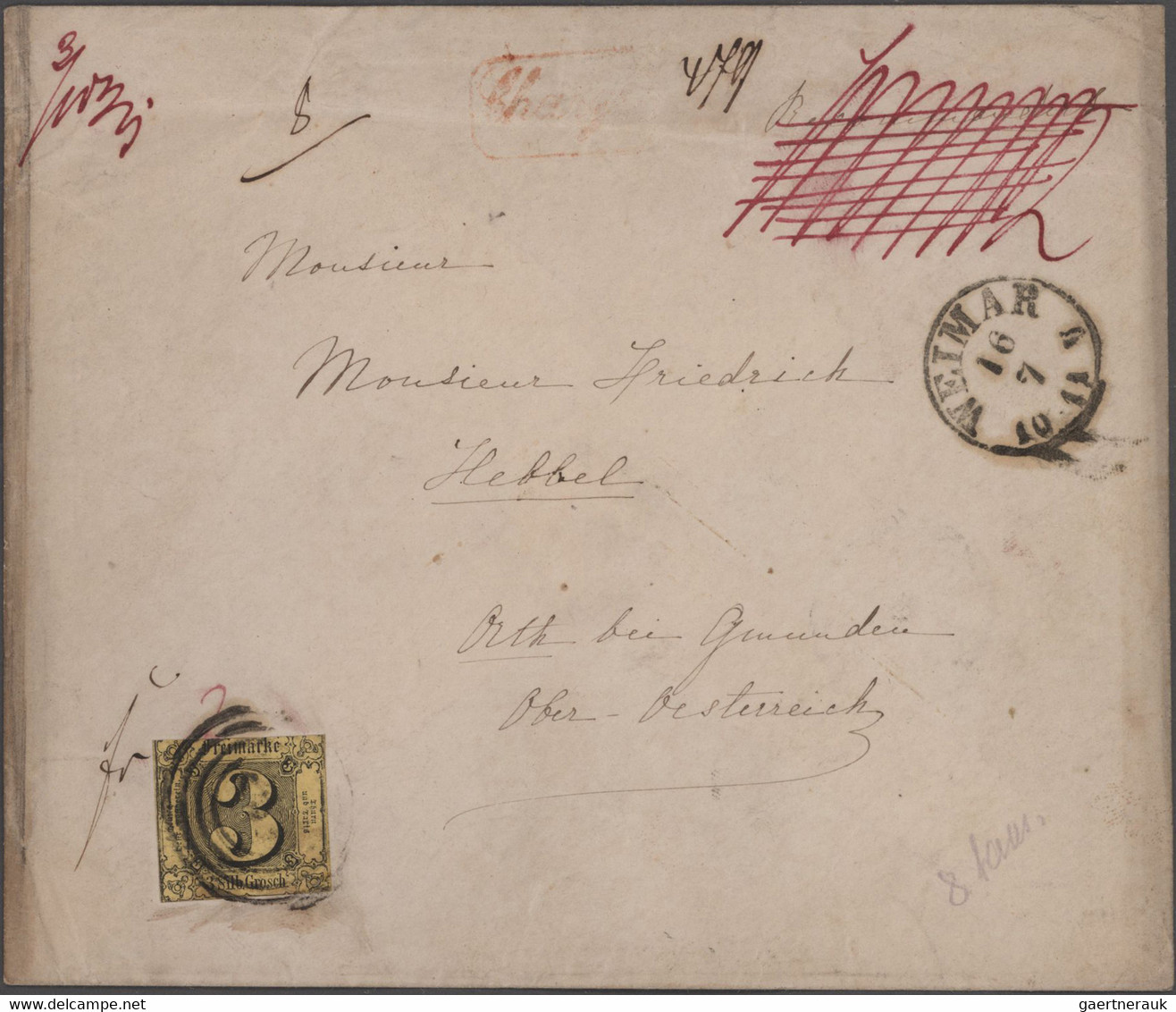 Autographen: Christian Friedrich Hebbel (18. März 1813 - 13. Dezember 1863), Dramatiker und Lyriker