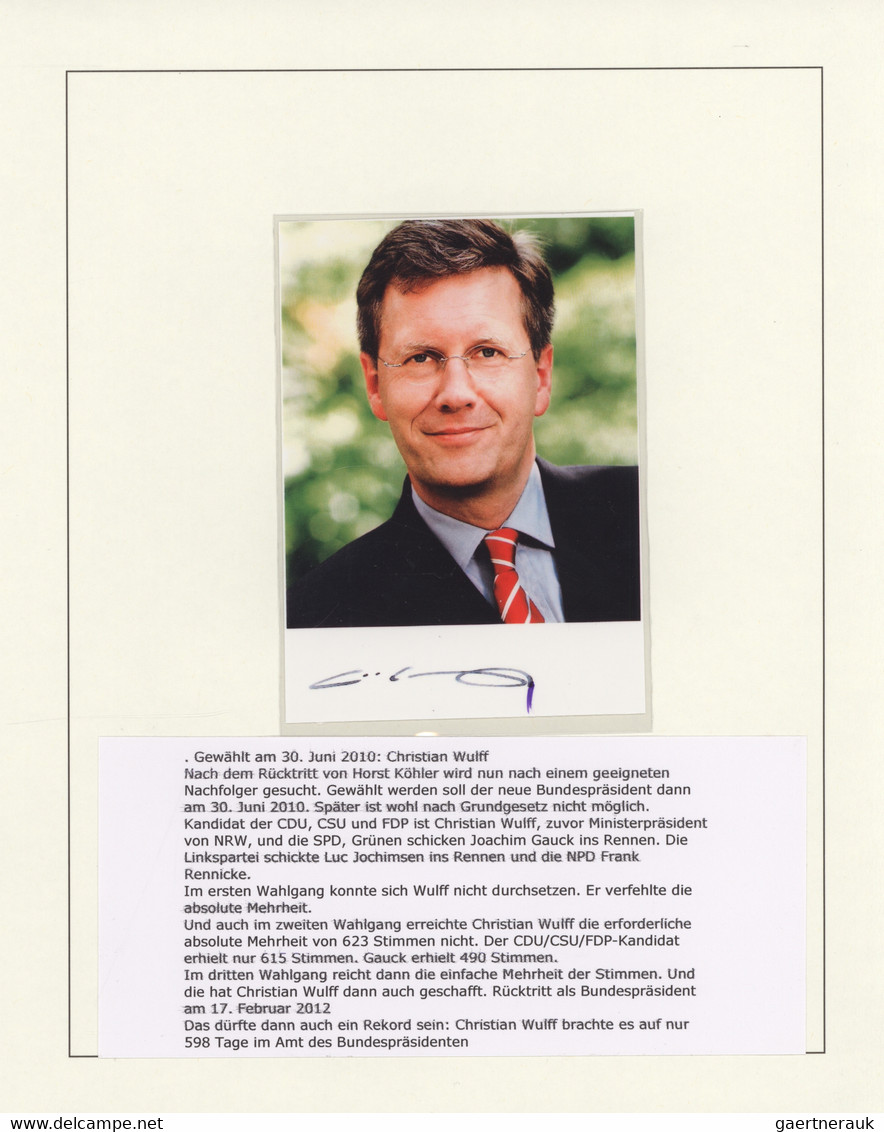 Autographen: BRD-POLITIKER, Umfangreiche Und Beeindruckende Sammlung An Unterschriften Bzw. Original - Other & Unclassified