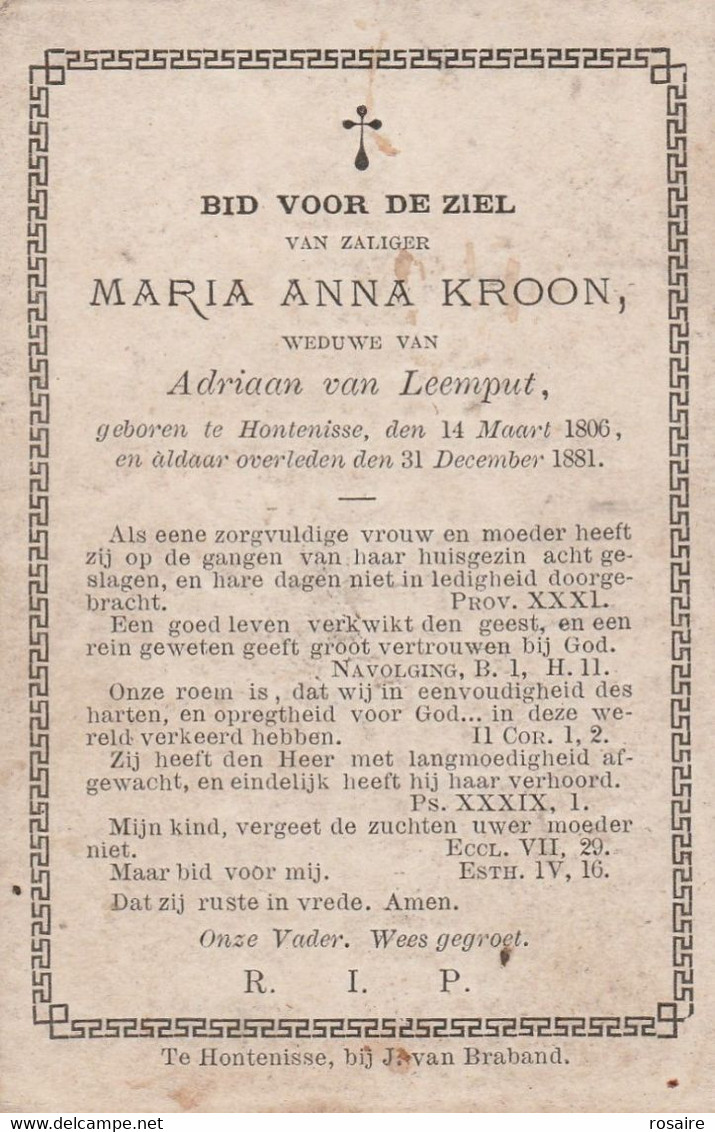 Maria Anna Kroon-hontenisse 1881 - Santini