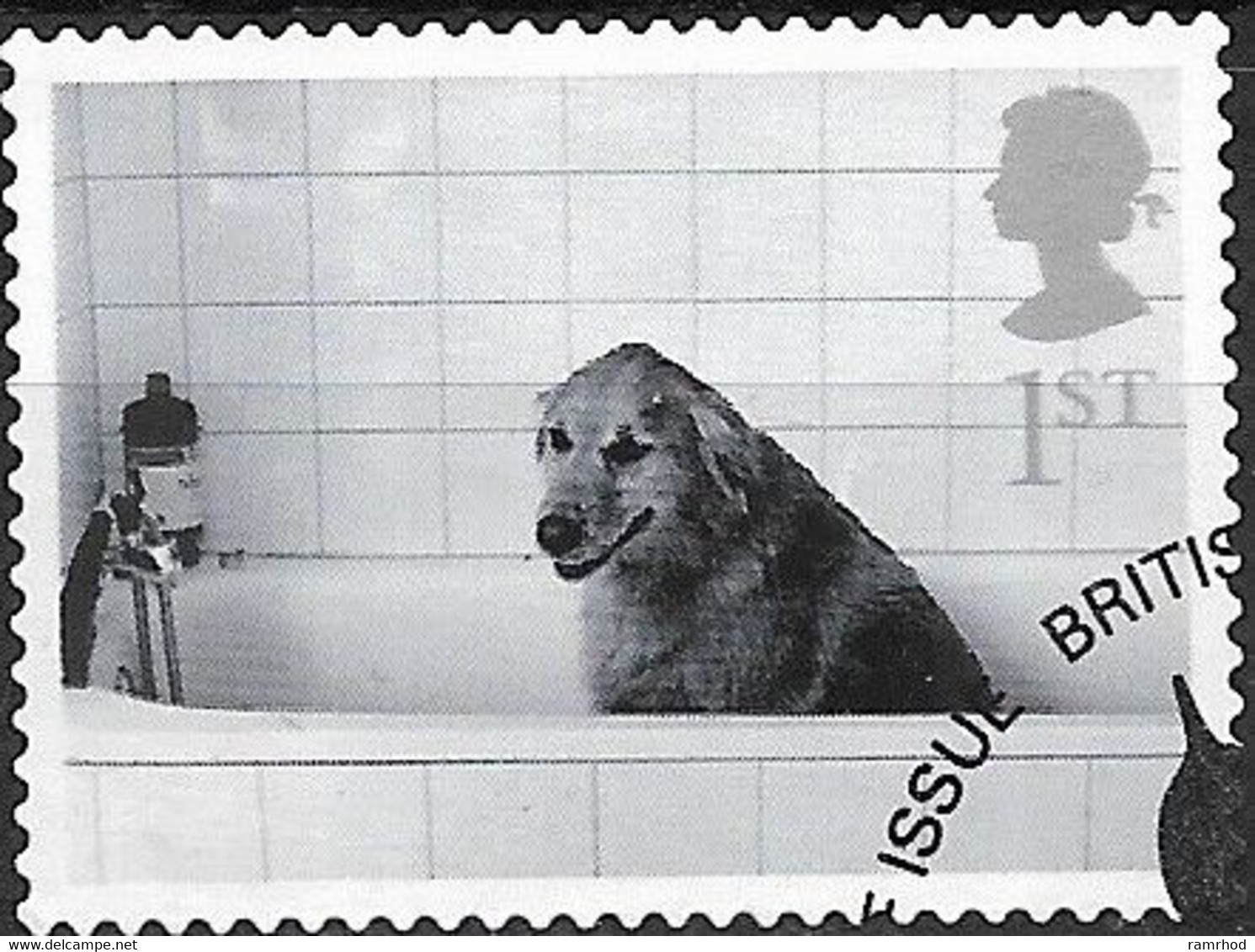 GREAT BRITAIN 2001 Cats And Dogs. - (1st) - Dog In Bath FU - Gebraucht