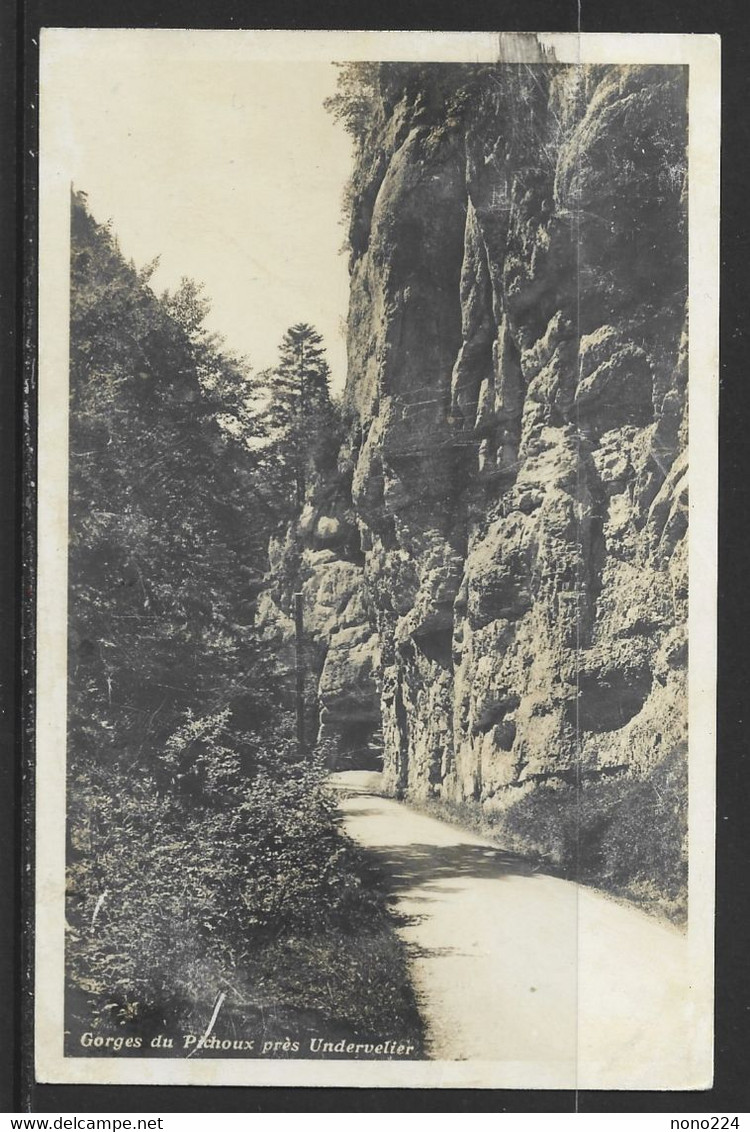 Carte P De 1933 ( Gorges Du Pichoux Près Undervelier ) - Undervelier