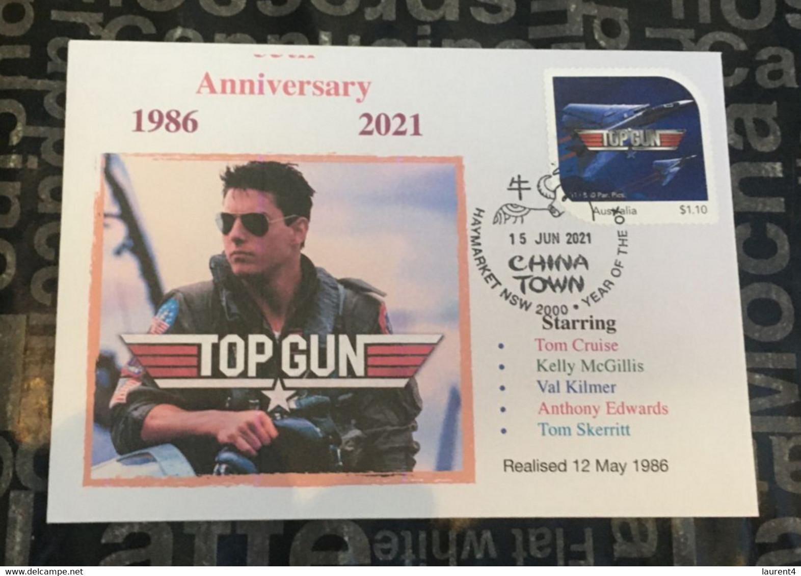 24-09-2021 - Australia - TOP GUN Movie 35th Anni. Souvenir Folder - With 1 TOP GUN Cover - Cancelled 15 June 2021 - Presentation Packs