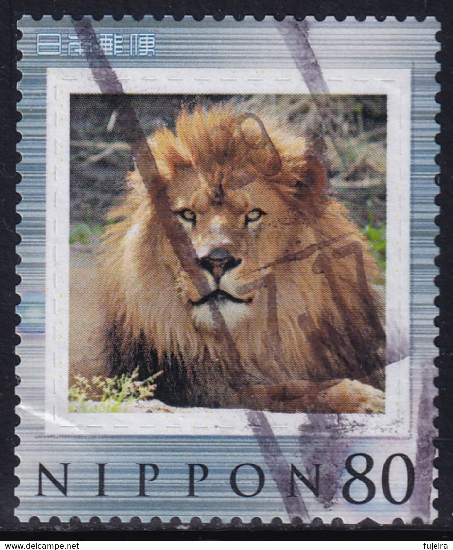 Japan Personalized Stamp, Lion (jpv3429) Used - Usati