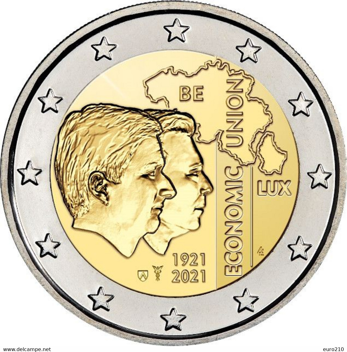 Belgique / Belgien - 2 Euro 2021 BLEU - Autres & Non Classés