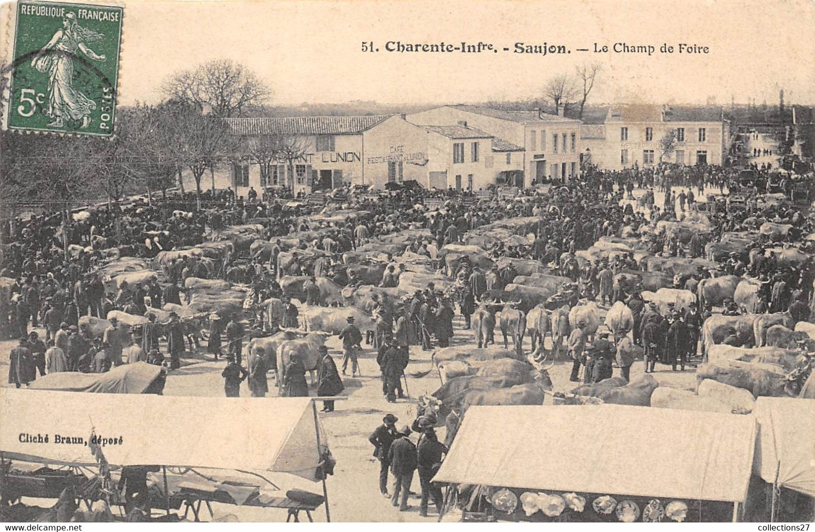 17-SAUJON-LE CHAMP DE FOIRE - Saujon