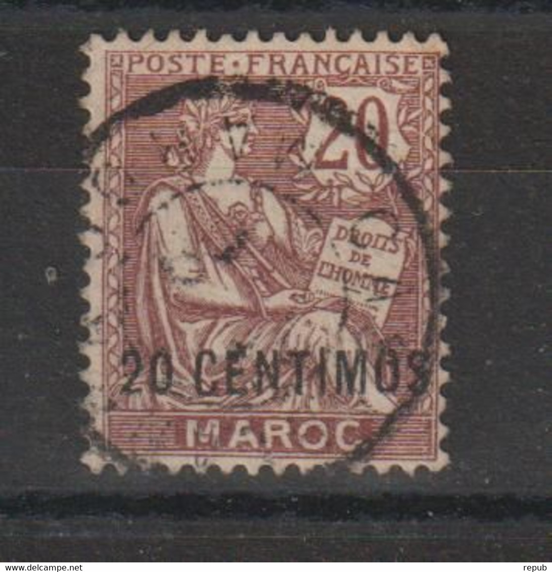 Maroc 1902-1903 Mouchon Surchargé 13 Oblit. Used - Used Stamps