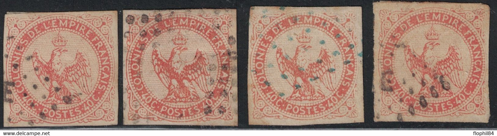 COLONIES GENERALES - AIGLE IMPERIAL - N°5 - ENSEMBLE DE 4 TIMBRES. - Eagle And Crown