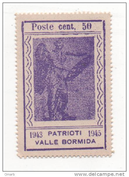 Fra390 CLN 1945 Patrioti Valle Bormida, Emissione Locale, Liberazione Guerra, Perseo Vittoria Alata, Figure Allegoriche - Comitato Di Liberazione Nazionale (CLN)