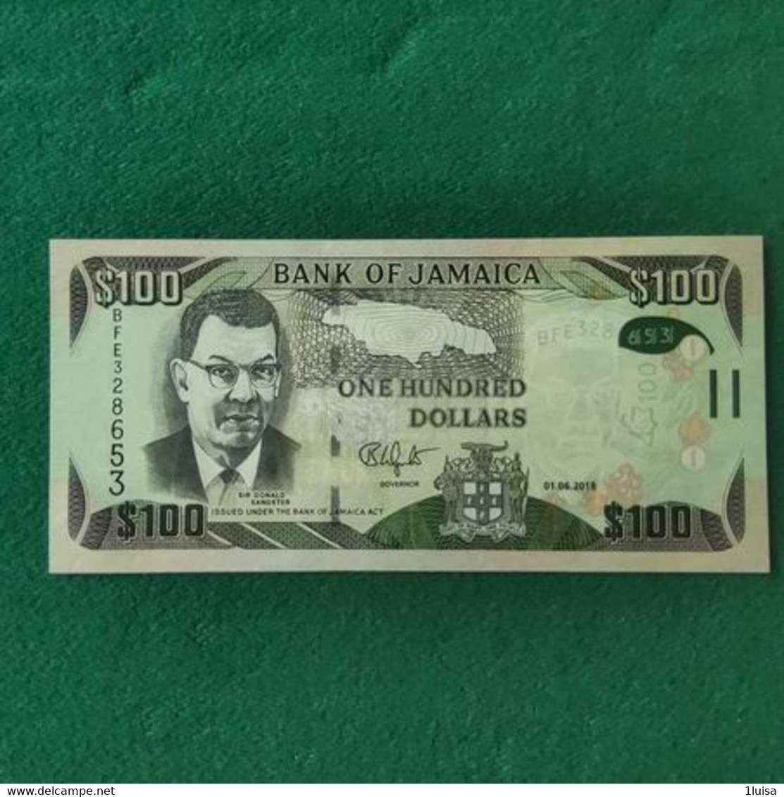 Jamaica 100 Dollars 2018 - Jamaique