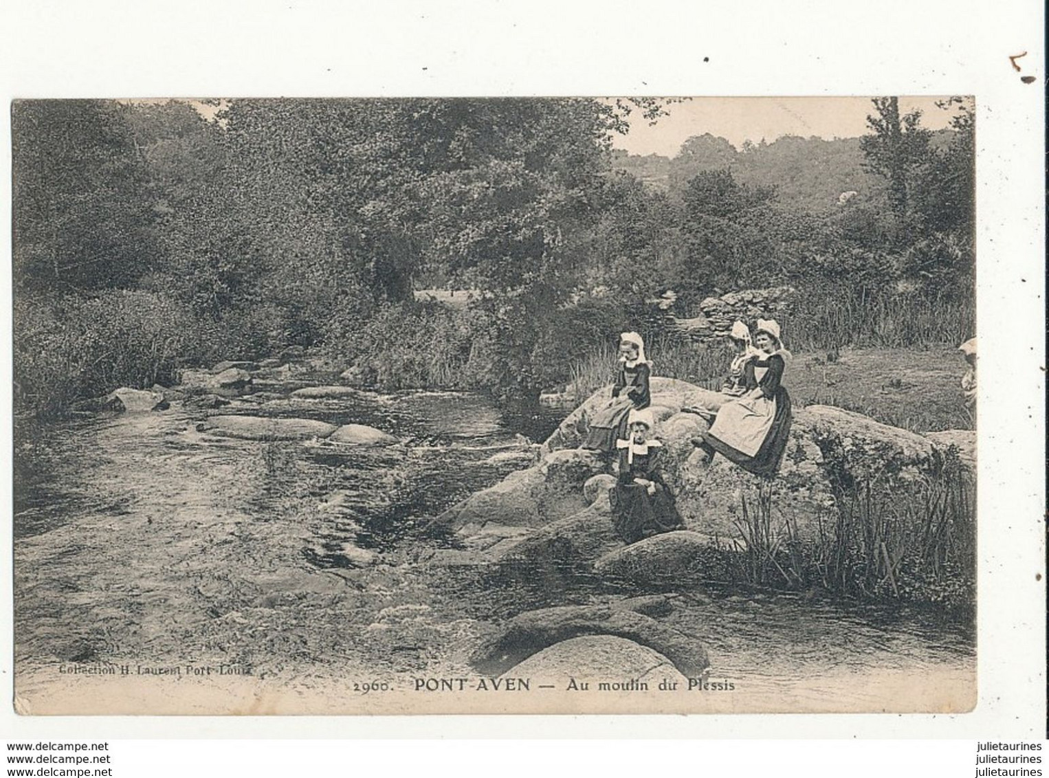 29 PONT AVEN AU MOULIN DU PLESSIS CPA BON ETAT - Pont Aven