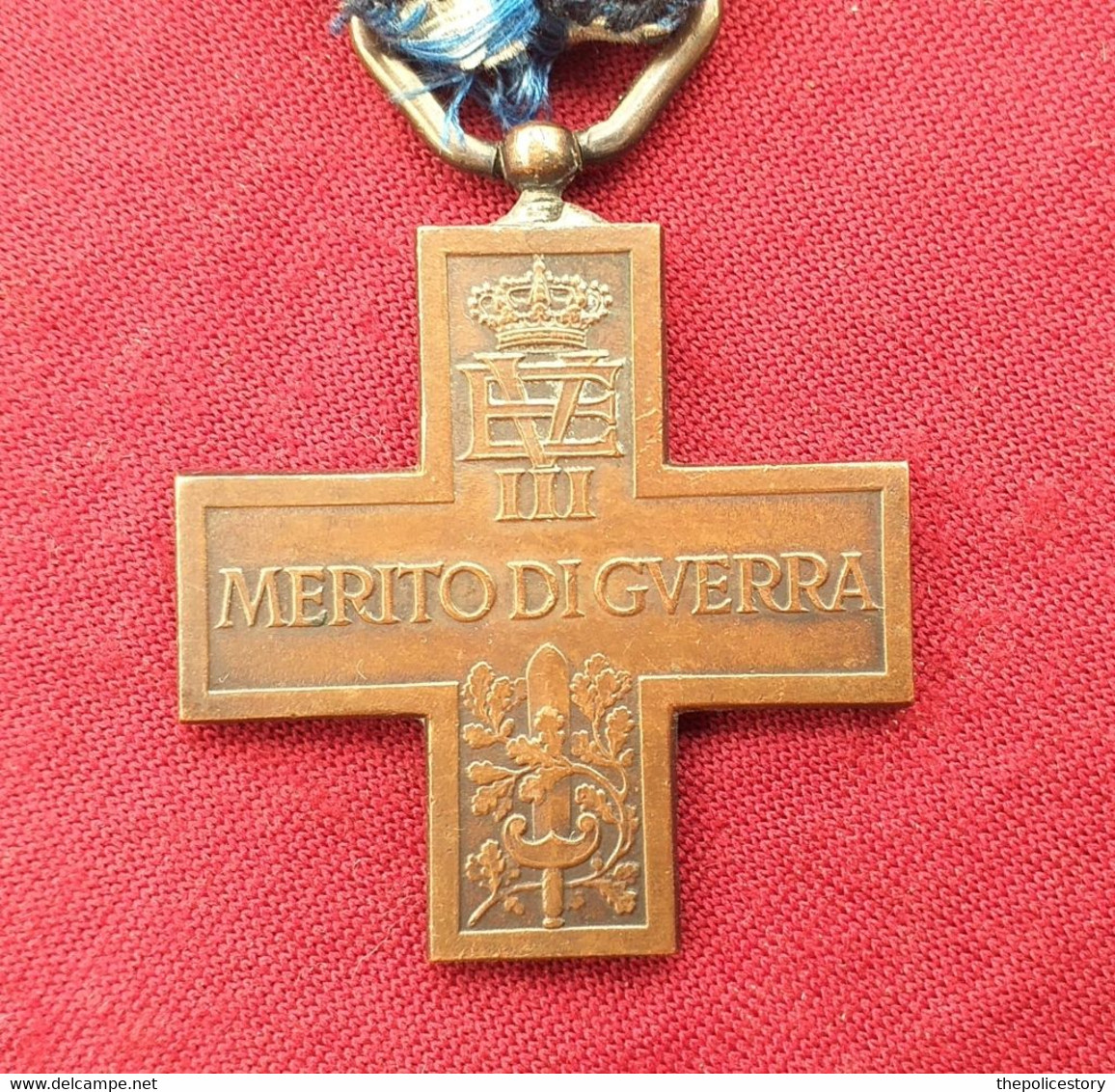 Croce Al Merito Di Guerra V.E. Italiana 2gm Originale - Italia