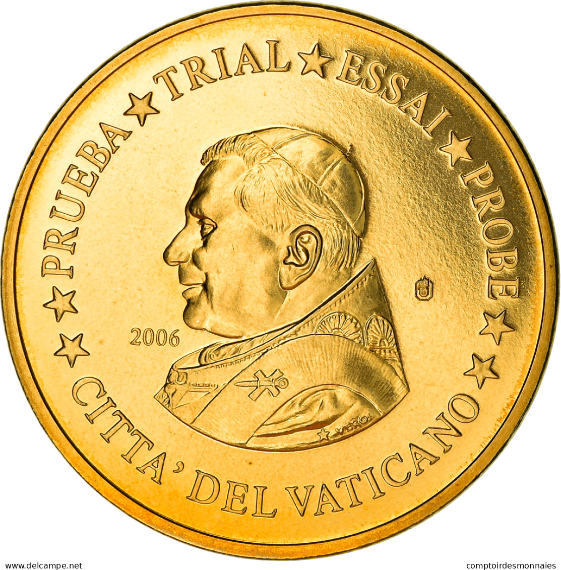 Vatican, 20 Centimes, 2006, Unofficial Private Coin, FDC, Bi-Metallic - Privatentwürfe