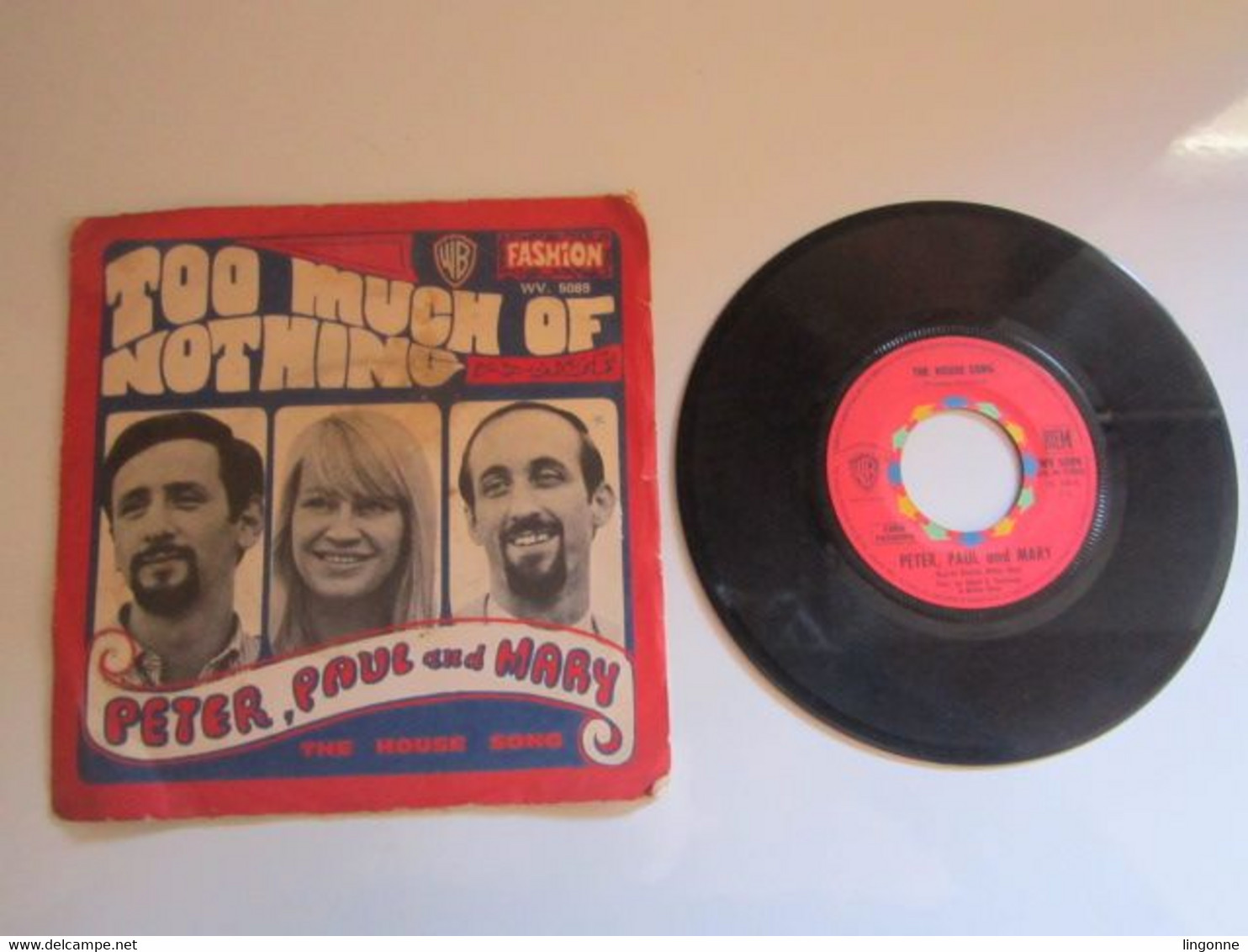 1968 Vinyle 45 Tours Peter, Paul And Mary – Too Much Of Nothing - Country & Folk