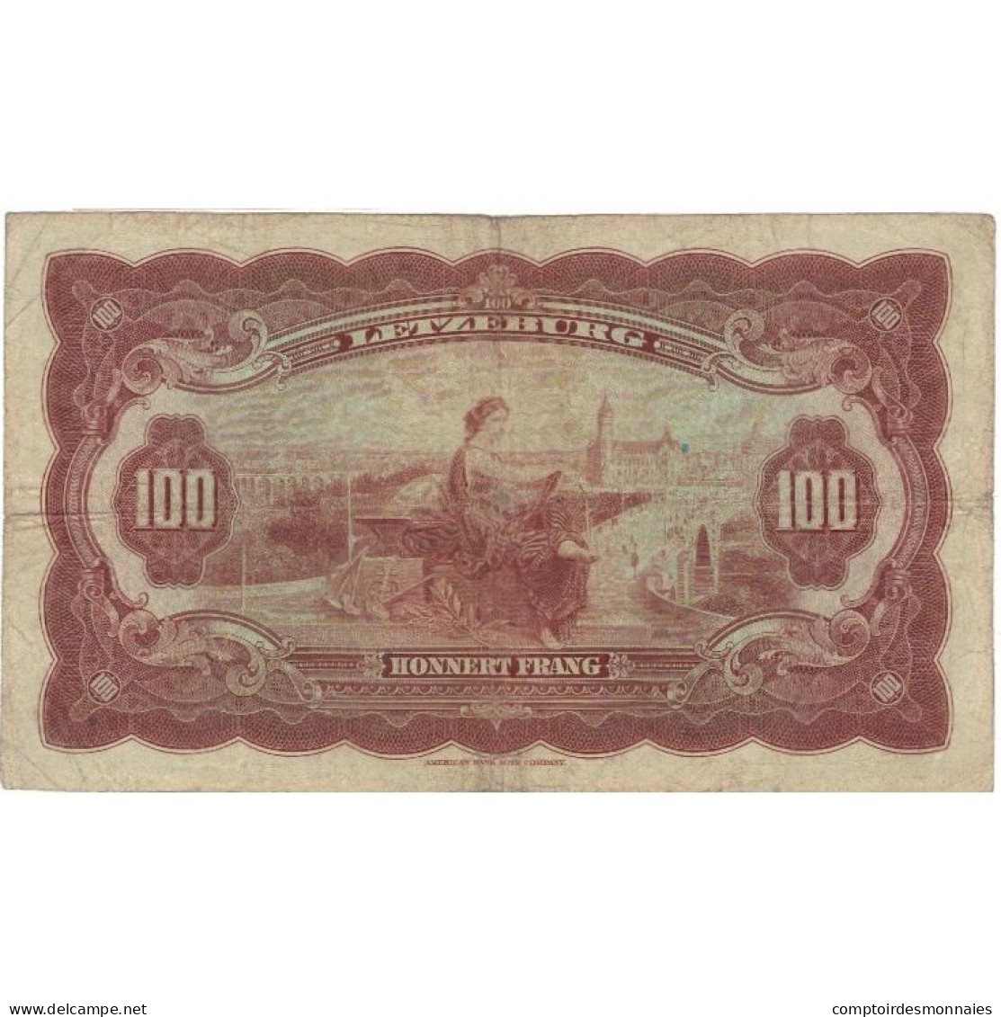 Billet, Luxembourg, 100 Francs, KM:47a, TB+ - Lussemburgo