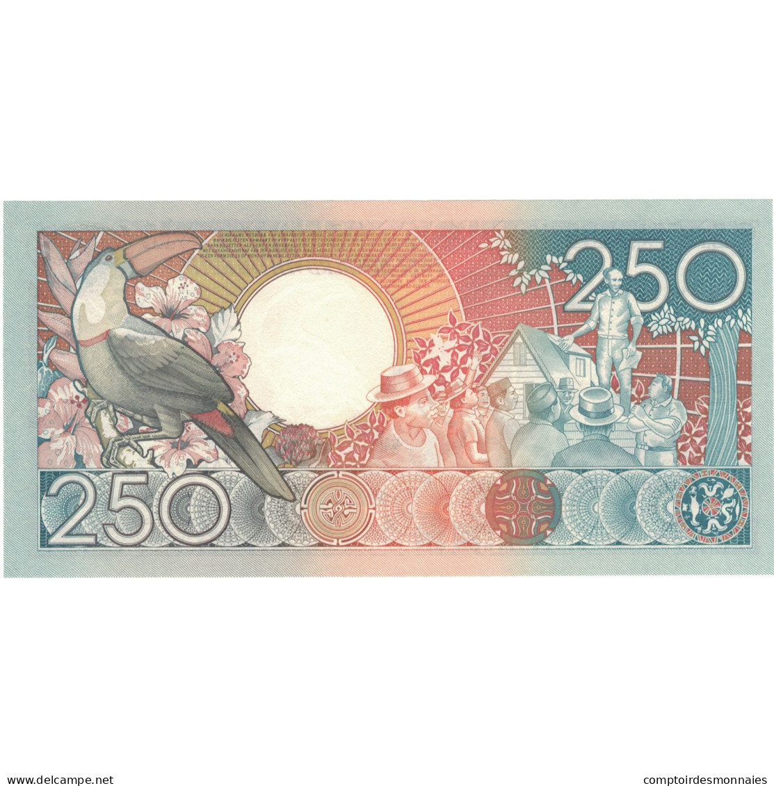 Billet, Suriname, 250 Gulden, 1988, 1988-01-09, KM:134, NEUF - Suriname