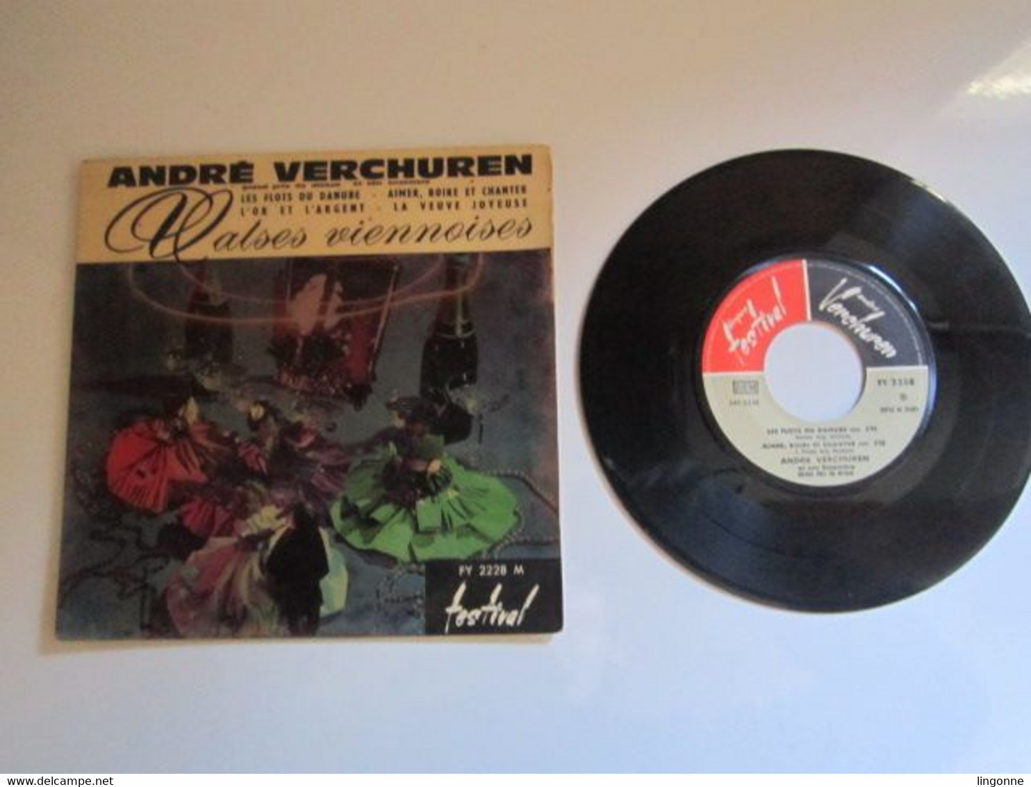 1961 Vinyle 45 Tours André Verchuren Et Son Ensemble – Valses Viennoises - Country & Folk