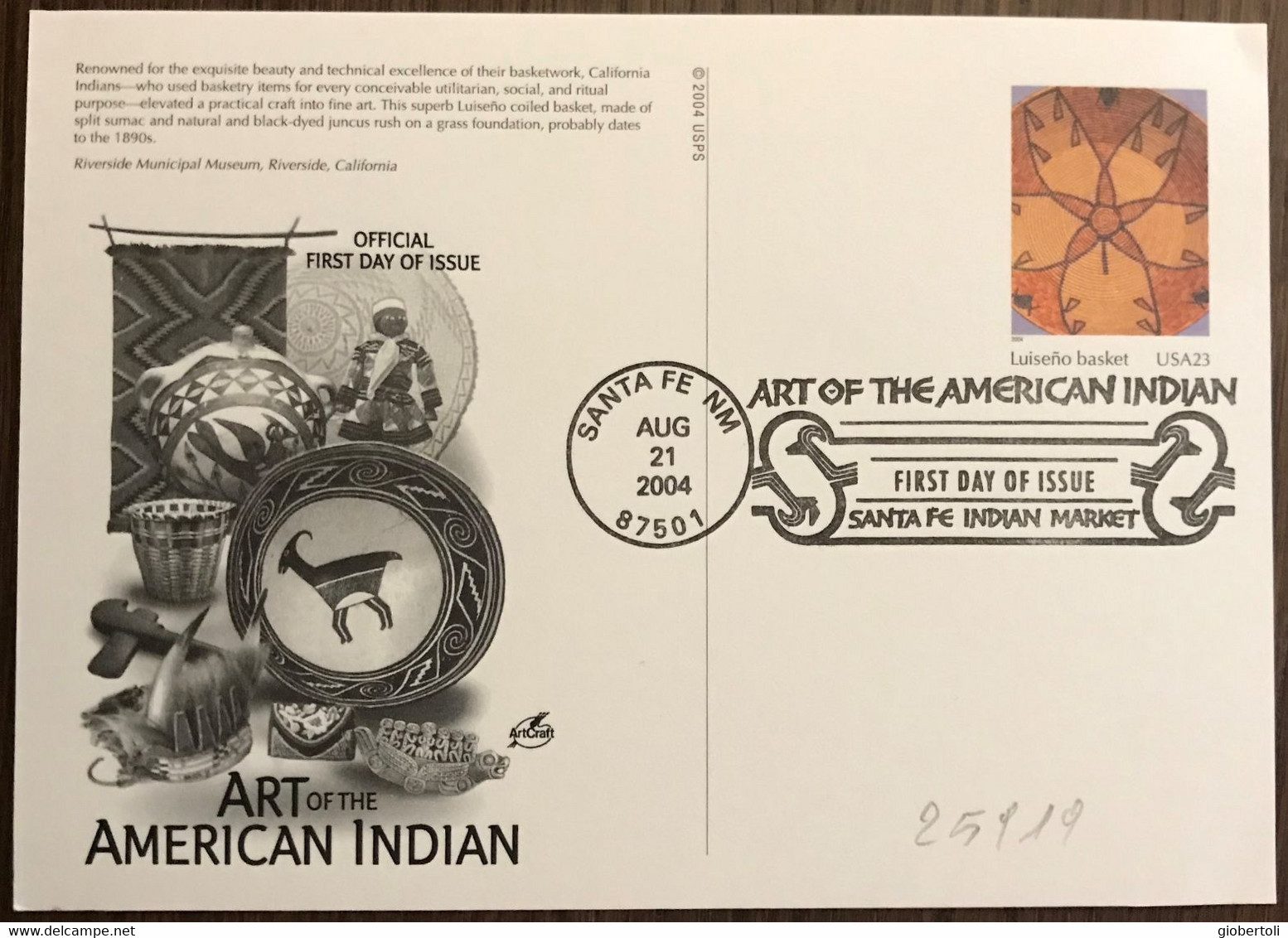 Stati Uniti/United States/États Unis: FDC, Intero, Stationery, Entier, Arte Indiana, Indian Art, Art Indien - Indiens D'Amérique