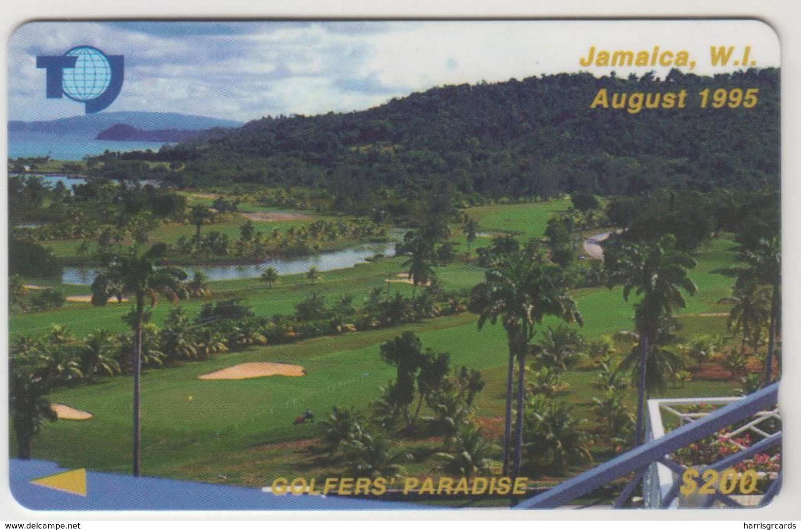 JAMAICA - Golfers Paradise, CN:19JAMB , Normal Zero: "0", 200 $, Used - Jamaica